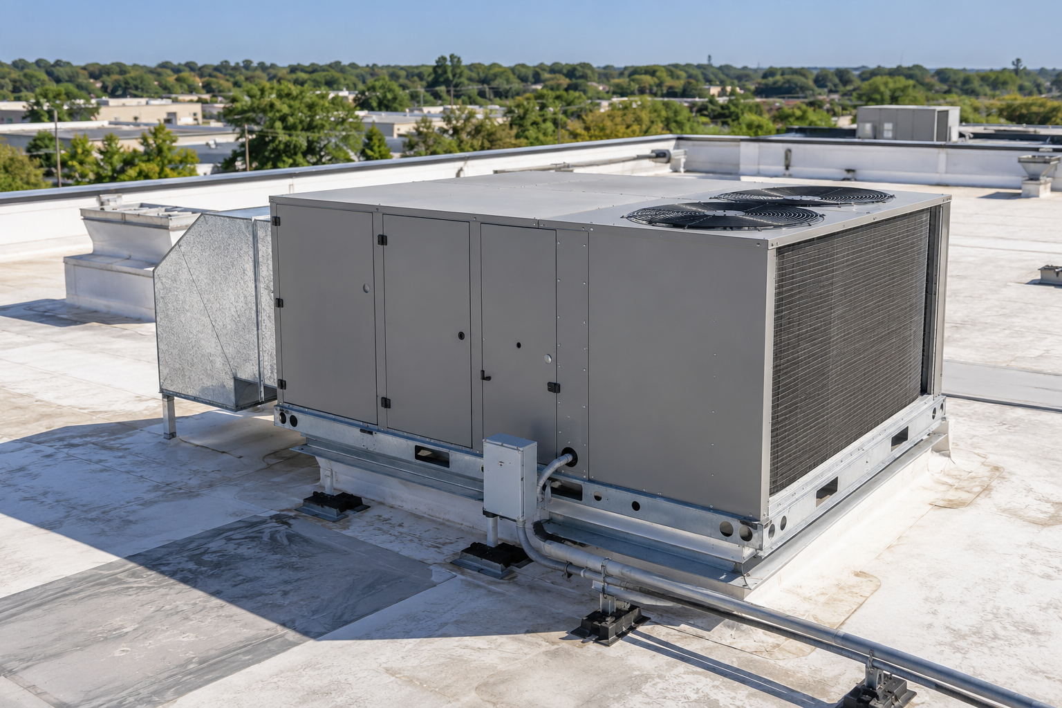 Rooftop HVAC exterior illustration